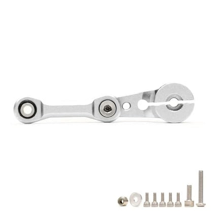 Aluminum 25T Servo Horn & Steering Linkages Tie Rod for Arrma 1/7 Infraction Felony Limitless 1/8 KRATON Notorious Outcast Talion and EXB Cars Upgrades Part,Replace #AR340061 AR330230(Silver) - color: Silver