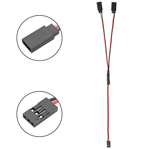 30cm Remote Control Y Servo Extension Cable, Male to Female (Pack of 5)
