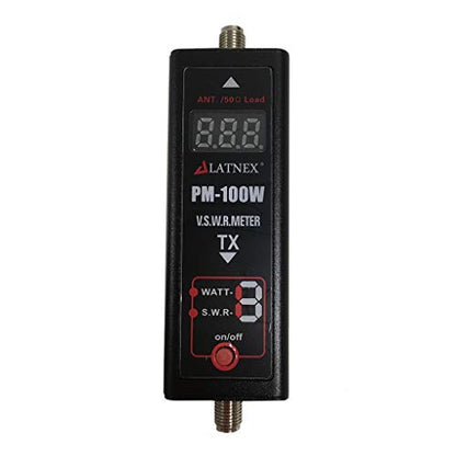 Power SWR Meter Digital VHF UHF Power SWR Meter - HF RF Meter HAM Two-Way Radio (PM-100W) - style: PM-100W