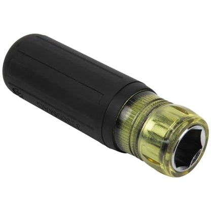 Klein Tools 32809MAG 9-in-1 Multi-Nut Driver Tool, Magnetic SAE Pass Through Driver with Hex Nut Sizes 3/16 to 3/4-Inch - style: 9-in-1 Nut Driver