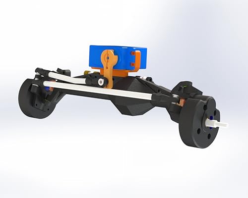 MEUS RACING Capra 1.9 Portal Axles Kit with Isokinetic 3-Section CVDs and Ackerman Steering Structure for Axial Capra 1.9 4X4 and DIY SCX10 SCX10 II Upgrades Parts (Standard-Black) - color: Standard-black