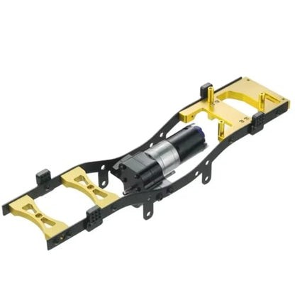 RC Car Chassis Frame for WPL C14 C24 1/16 Metal Body Wheelbase Assemble Shell Frame for Chassis Kit RC Car Truck Upgrade Parts(Yellow) - color: Yellow
