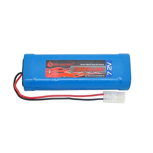 7.2v 3800mAh NI-MH RC Rechargeable Battery with Standard Tamiya Plug for RC Cars(1 Pack)