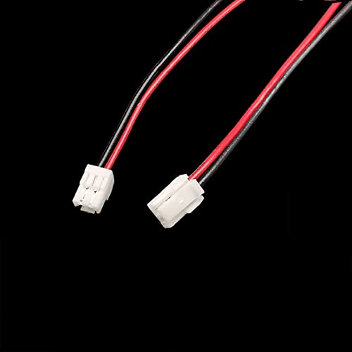 20Pairs Micro JST GH 2Pin 1.25mm Male Female Connector, GH1.25 Terminal Connector Wire Cable 15cm 28AWG - size: 2Pin