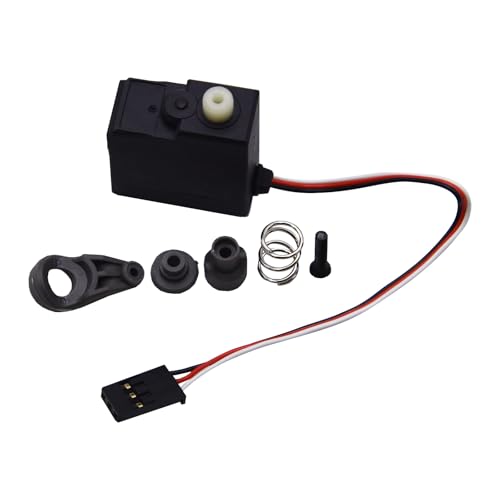 Blomiky 3 Wire 16701 Servo and 16702 Servo Saver Assembly Acessories Suitable for MJX Hyper Go 1/16 Scales Remote Control Trucks/ 16700 H16 Servo Set