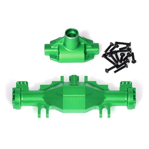 RC Spare Part Compatible with LOSI for Mini for LMT 4X4 1/18 Rc Monster Truck Upgrade Parts B05B-RC Quick Release Front Rear Axle Bridge Shell Kit(Green) - size: Green