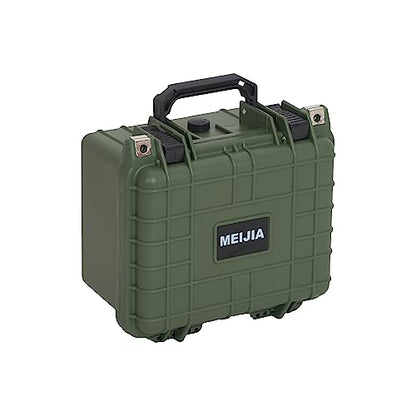 MEIJIA Portable All Weather IP67 Waterproof Camera Case,hard case with Customizable Fit Foam,Fit Use of Drones,Camera,Equipments,10.62 x9.68x6.87inches(Green) - color: Green, size: 10.62 x 9.68 x 6.87 inches