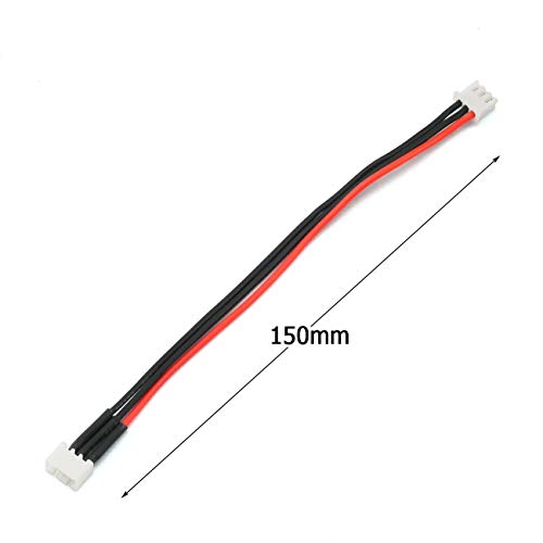 2pcs 15cm JST-XH 2S LiPo Balance Power Cable Connector 22AWG Extended Charging Wire Male Female Plug for RC Drone FPV Quadcopter Rechargeable Lipo Battery Charger DIY - size: 2S