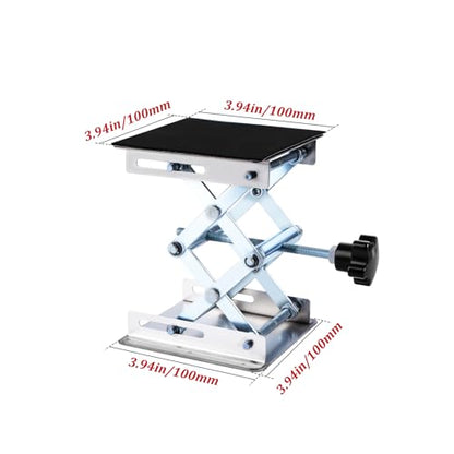 RC Work Stand Stainless Steel Adjustable for 1/10-1/18 Scale RC Cars | All-metal adjustable stand with anti-slip base for 1/10 1/12 1/14 1/16 1/18 Scale RC Cars Upgrades - size: Small (1/10–1/18)