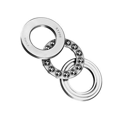 uxcell 51206 Thrust Ball Bearings 30mm x 52mm x 16mm Chrome Steel ABEC3 Single Row Roller 2pcs - size: 30mmx52mmx16mm