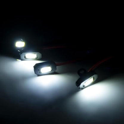MORLORDY M1.4 M2.0 RC Rock Lights Kit with Controller - RC Chassis Underglow Lights for TRX4M Ascent18 FCX24 FCX18 1/18 RC Crawler Cars Upgrade Parts