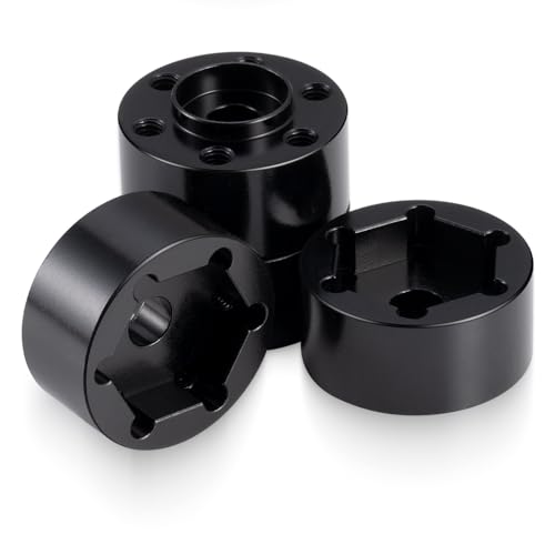 4Pcs RC Aluminum Wheel Hex Hub 15mm Offset Extension Hex Drive Adapter for 1.9/2.2inch Beadlock Wheel Rim Compatible with Axial SCX10 90046 Redcat TRX4 Gen7 D90 CC01 1/10 RC Crawler