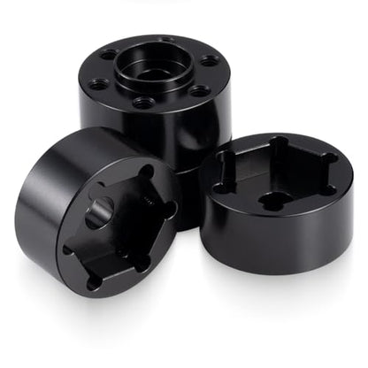 4Pcs RC Aluminum Wheel Hex Hub 15mm Offset Extension Hex Drive Adapter for 1.9/2.2inch Beadlock Wheel Rim Compatible with Axial SCX10 90046 Redcat TRX4 Gen7 D90 CC01 1/10 RC Crawler