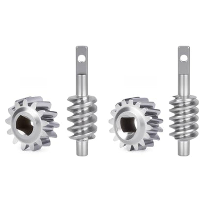 2/13T & 2/16T Axle Worm Gear Set for 1/30 Axial SCX30 2 Sets RC Car Stainless Steel Upgrade Parts (13T+16T)