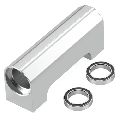 Parts For X-Maxx 1/5 Aluminum Alloy Center Drive Shaft Bearing Mount RC Car Monster Truck Upgrade Parts(Silver) - color: Silver