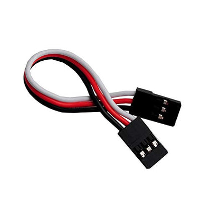 10pcs 3.93inch Male to Male JR Plug Servo Extension Lead 3Pin 100mm Servo Extension Cable for RC Plane Car