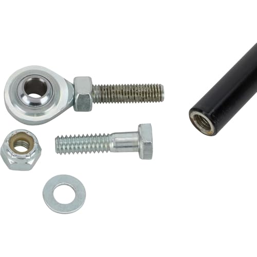 25-1/2 Inch Aluminum Throttle Linkage, 1/4 Inch Rod Ends, Red - color: Red