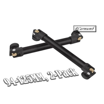 RC Drive Shaft Universal Upgrades for 1/10 SCX10 II Red cat D90 Gen7/Pro RC 4WD GEN8 SCX10 2, Rcarmumb 2pcs RC Crawler Driveshaft,Harden Steel #45 Part Hop-Ups (94-125MM, 2-Pack) Black - size: 94-125 mm (2-pack)