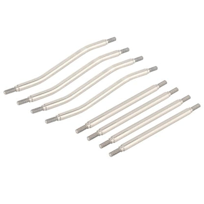 8pcs Suspension Steering Linkage Link Rod Set with Ball End for RC Car Crawler Axial Capra 1.9 UTB AXI03004 Replacement Parts