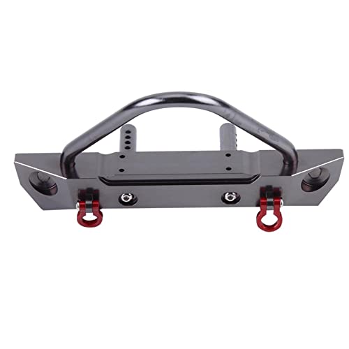 Aluminum Alloy RC Car Front Bumper, Lightweight Accessory for 1/10 Scale Axial SCX10 Remote Control Crawler, Enhances Performance