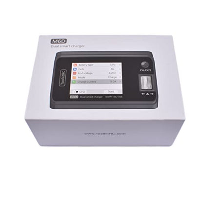 M6D 500W 15A DC Dual Channel Mini Smart Charger Discharger for 1-6S Lipo Battery RC FPV Drone