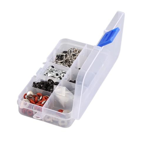 340PCS RC Screw Kit, Nuts Bolts Washers Hardware Fasteners for HSP 1/10 RC Car, High Strength Metal Material with Reusable Plastic Container, Durable RC Accessories for RC Car Repa