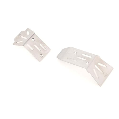 LCX Racing 1/18 RC Crawler Car Stainless Steel Chassis Guard Skid Plate Guard for Arrma 1/18 Truck Granite Grom, Upgrades Parts Accessories