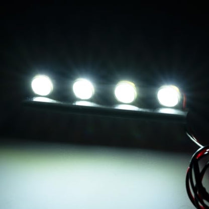 MOHERO RC Car Roof Lights 4 LEDs Light Bar Kit for TRX4M K10 F150 1/18th RC Crawler Car