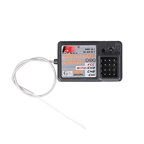 Flysky Receiver FS-GR3E AFHDS Long Range 3CH 2.4GHz Receiver for FS-GT2 FS-GT2B FS-GT3B FS-GT3C FS-IT4S Transmitter RC Car Boat (1 Pc) | AFHDS Long Range 2.4G 3CH Receiver Surface Receiver Fits RC Car RC Boat - size: 1 Pc