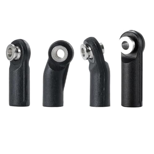 Compatible Black Plastic M4 Steering Linkage Pivot Link Rod End Joint Head Balls Compatible with 1/10 RC Crawler Car Parts Set of 10(Style C) - color: Style C