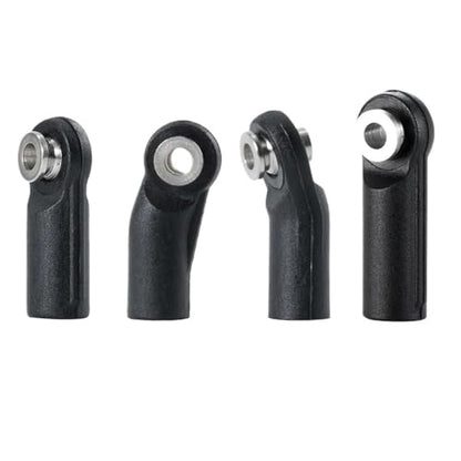 Compatible Black Plastic M4 Steering Linkage Pivot Link Rod End Joint Head Balls Compatible with 1/10 RC Crawler Car Parts Set of 10(Style C) - color: Style C