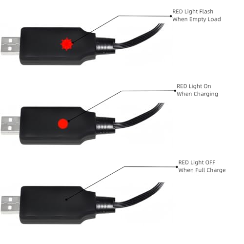 11.1V XH-4P 500mah USB Charger Cable for 11.1V 3S 3 Cell Lipo Battery RC Toys,Splatter Ball Gun, RC Car, RC Boat,RC Trucks and RC Plane