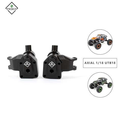 UTB18 Steering Knuckles with Axles Portal Cover for UTB18 Upgrades | CNC Machined Portal Steering Hub For Axial UTB18 Capra Trail 4WD 1/18 RC Crawler