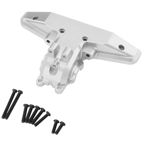 6061 Aluminum Rear Gearbox Housing Differential Case Upgrade for SCY 16101 16102 for jjrc Q130A 1/16 RC Buggy Parts (Silver) - color: Silver