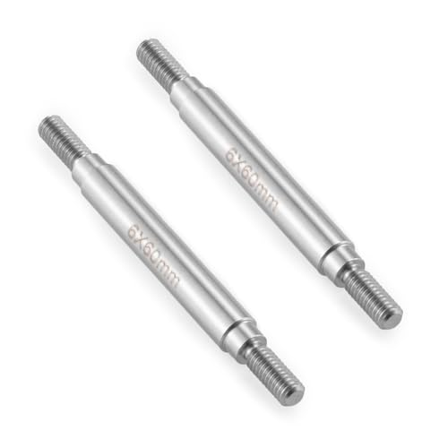 RC Stainless Steel Suspension Links Chassis Linkage Set 60mm | For 1/10 Scale SCX10 TRX4, RC Crawler - size: 60mm