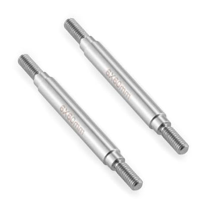 RC Stainless Steel Suspension Links Chassis Linkage Set 60mm | For 1/10 Scale SCX10 TRX4, RC Crawler - size: 60mm