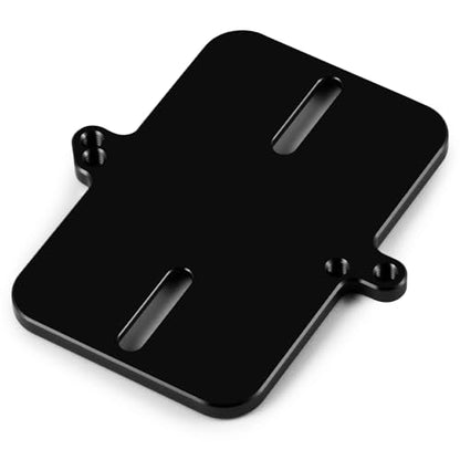 Electronic Mount Plate ESC Receiver Tray for Tra-xxas Mini Maxx | 4WD RTR Brushless Monster Truck 1/16 RC Car Upgrades Aluminum Black - color: Black