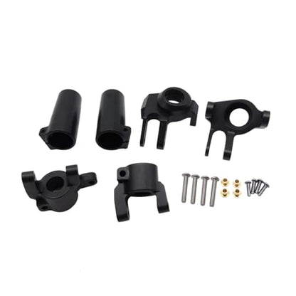RC Steering Knuckles For Axial For SCX10 II 90046 90047 1/10 CNC Full Metal Front Steering Knuckles C Hub Carrier Rear Axle Lock Out Set RC Car Parts