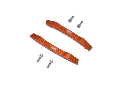 GPM 6PC Set Upgrades Aluminum Roof Skid Plate for 1/10 4WD Hoss 4X4 VXL 3S (90076-4) RC Cars (Orange)