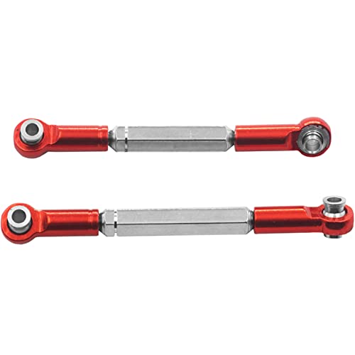 ShareGoo 8PCS Metal Pull Rod Steering Servo Link Linkages Arm Tie Rod Ends Connector Compatible with WPL B14 C14 C24 C-14K C-24K MN-90 MN-91 MN-45 MN-96 MN-99 1/16 RC Car