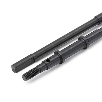 QUE-T 4pcs Steel Crawler Front & Rear Axle Drive Shaft CVD Set for 1/10 RC Axial SCX10II 90046 Car