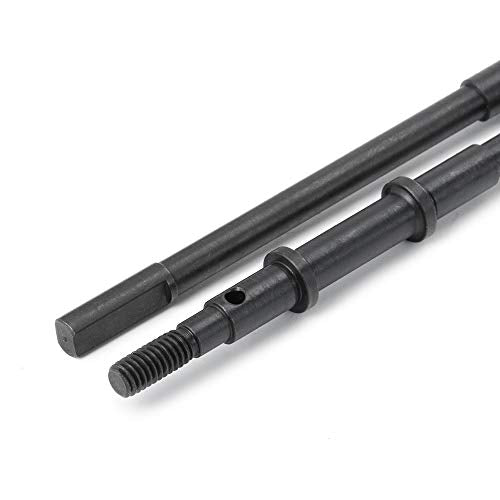 QUE-T 4pcs Steel Crawler Front & Rear Axle Drive Shaft CVD Set for 1/10 RC Axial SCX10II 90046 Car