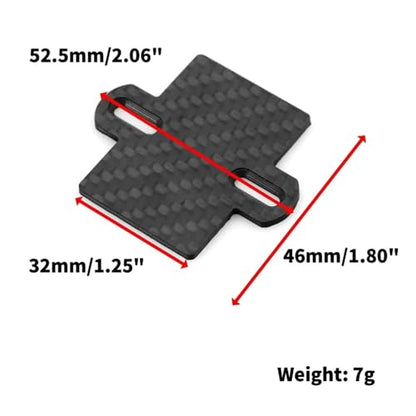 For Traxxas For Slash 4X4 2WD 1/10 Carbon Fiber ESC Mount Plate Short Course Truck Upgrade Parts Accessories Models