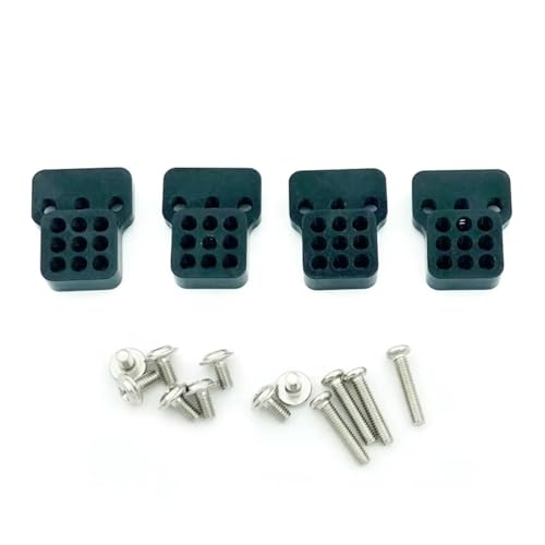 Rc Upgrade Spare For MN D90 D91 For WPL B1 B14 B16 B24 C14 C24 B36 1 Set Metal Adjustable Shock Absorber Bracket Extension RC Car Spare Parts(Black) - color: Black
