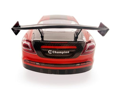 1/10 Scale RC Drift Racing Touring On Road Car Painted Body Shell, Spoiler Included, Pre-Cut, 258mm Wheelbase - Mercedes-Benz SLR McLaren Style - color: Red