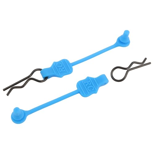 1.0mm RC Cars Body Clips with Pull Tabs for Universal 1/14 1/16 1/18 SCX24 Remote Control Car Compatible with Redcat HPI Himoto HSP Exceed Truck Buggy(10 Pieces,Blue) - color: Light Blue