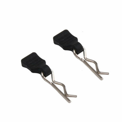 10Pcs 1/24 1/18 RC Car Body Clips+Pull Tab for SCX24 AXI90081 AXI0001 0002 - color: Black