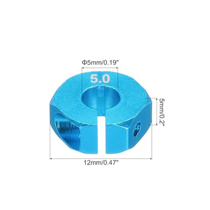 MECCANIXITY Aluminum 12mm Wheel Hex Hubs Drive Adapters Sky Blue 5mm Thickness with Screws and Pins for RC Car Upgrade Replacement Parts 4Pcs - color: Sky Blue, size: 5mm