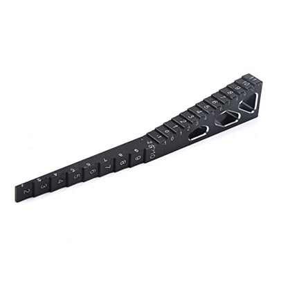 RC Model Car Ride Height Droop Gauge Adjuster Ruler for 1/10 1/16 1/14 RC Touring Car Drift car (Black) - color: Black