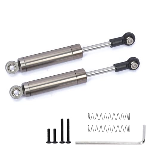 Alloy front rear built in spring shock absorber damper upgrade parts for 1/18 Axial UTB18 Capra trail buggy crawlers,Replace of # AXI213004 AXI213000(Titanium)